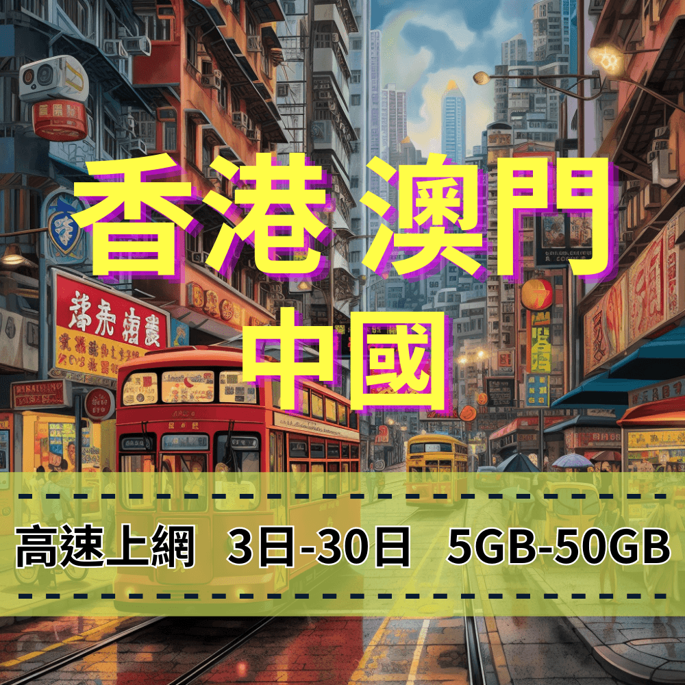 【eSIM】中港澳免翻牆無限制 中國聯通 香港上網 澳門上網 中國上網 高流量 【快速上網 】