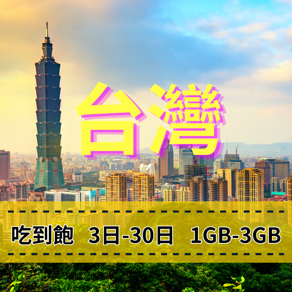 【eSIM】台灣日流量吃到飽方案｜每日高速用量達上限後降速無限使用，台灣暢遊上網