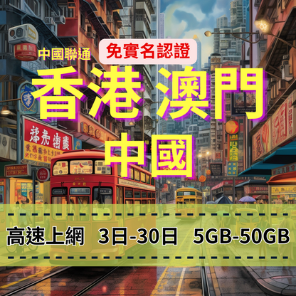 【eSIM】中港澳高流量免翻牆上網｜免實名賣場｜總量前高速無限、超量後降速不斷線，無需VPN輕鬆用IG、FB、LINE